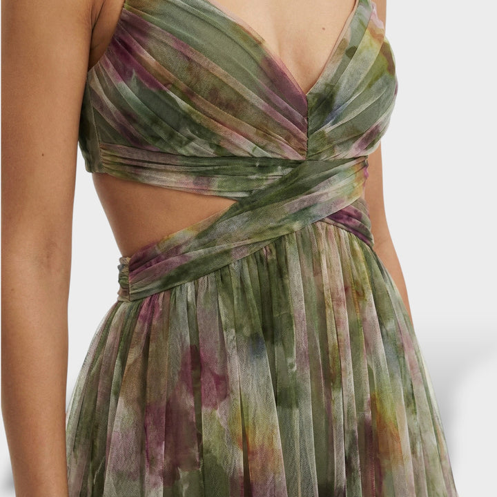 Robe Longue Florale Soirée Bretelles