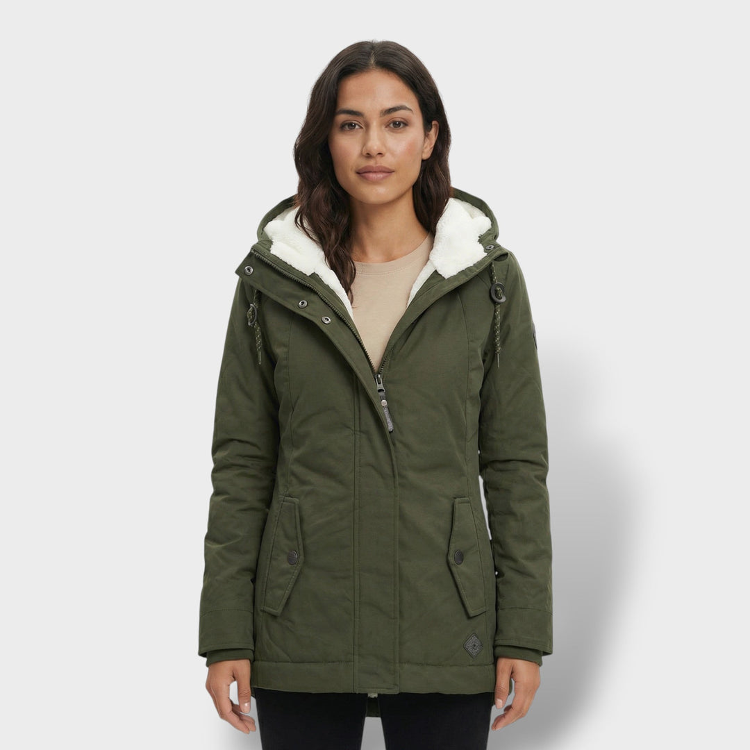 Manteau Long Femme Capuche Fourrure