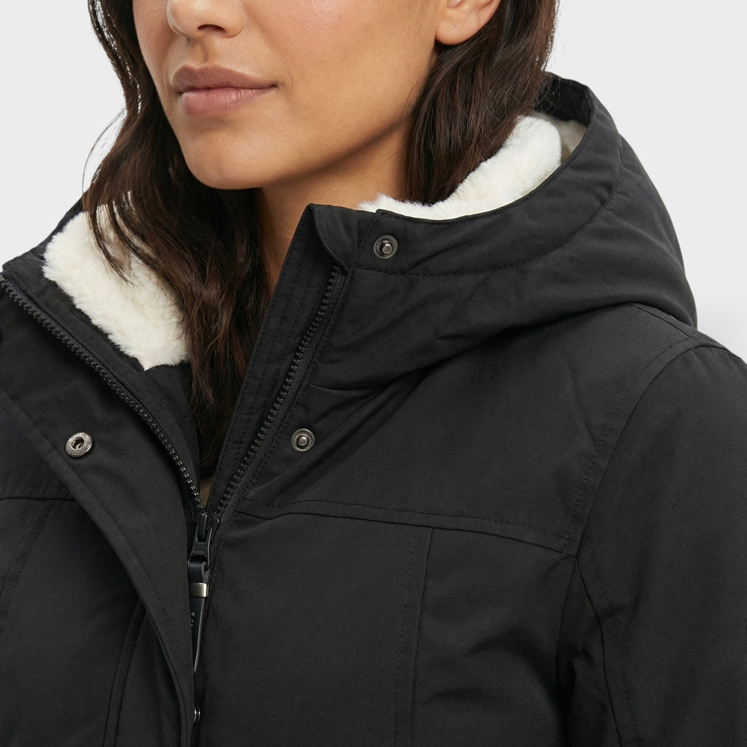 Manteau Long Femme Capuche Fourrure