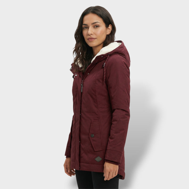 Manteau Long Femme Capuche Fourrure