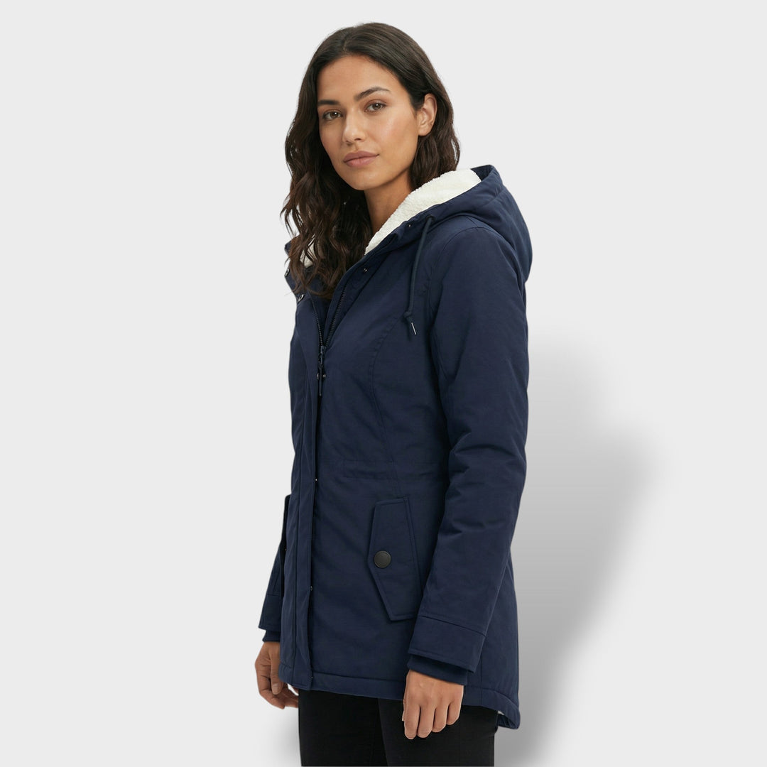 Manteau Long Femme Capuche Fourrure