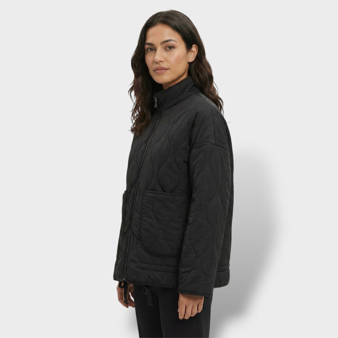Veste Matelassée Femme Col Haut