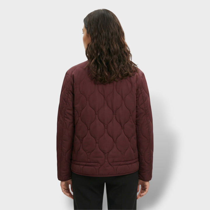 Veste Matelassée Femme Col Haut