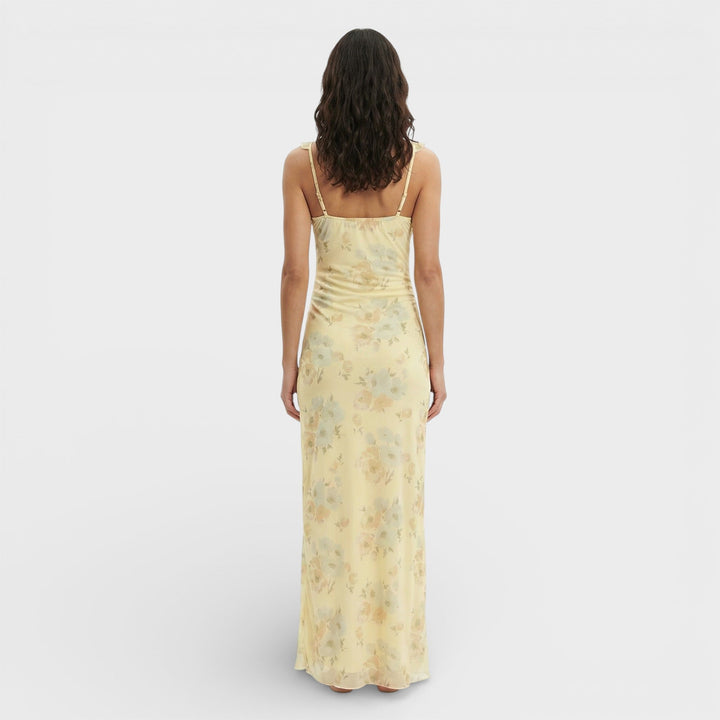Robe Maxi Florale Dos Ouvert
