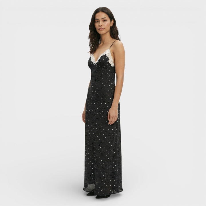 Robe Longue Dentelle Dos Ouvert