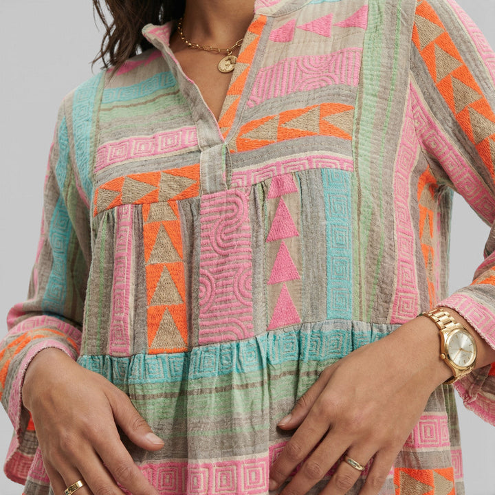 Robe Boho Femme Imprimée Fluide