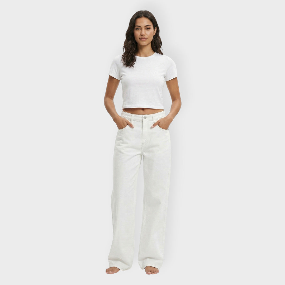Jean Taille Basse Étoile Femme