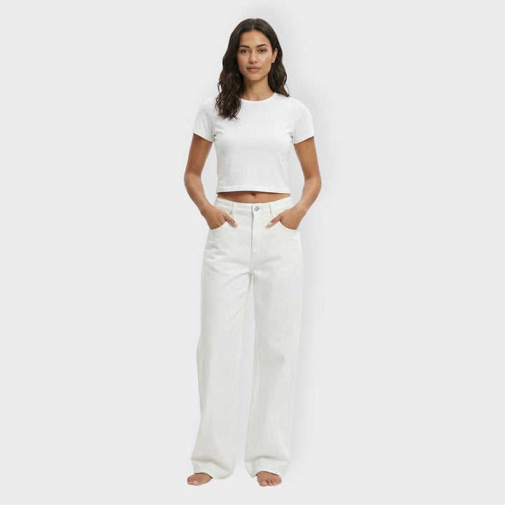 Jean Taille Basse Étoile Femme