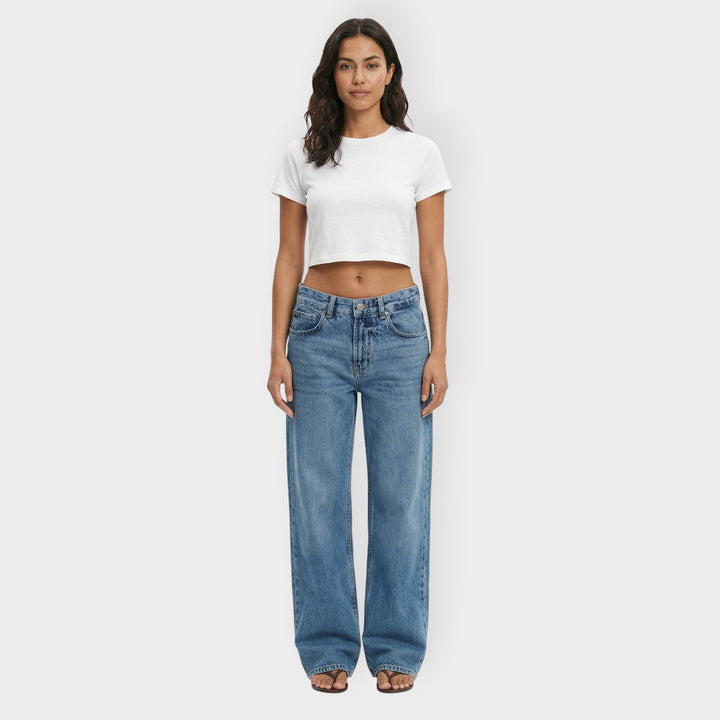 Jean Taille Basse Étoile Femme