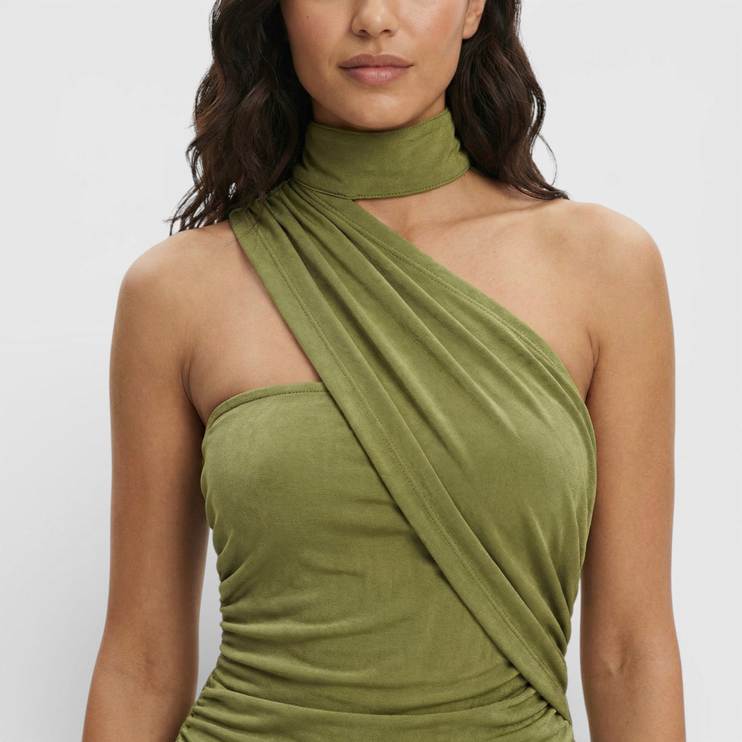 Robe Maxi Halter Dos Nu
