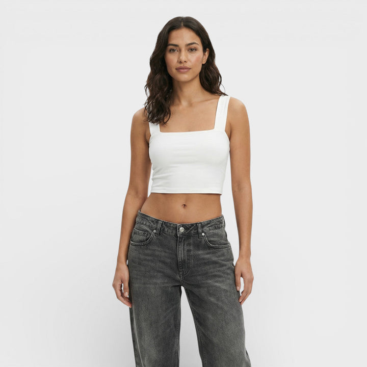 Top Court Décolleté Carré Femme