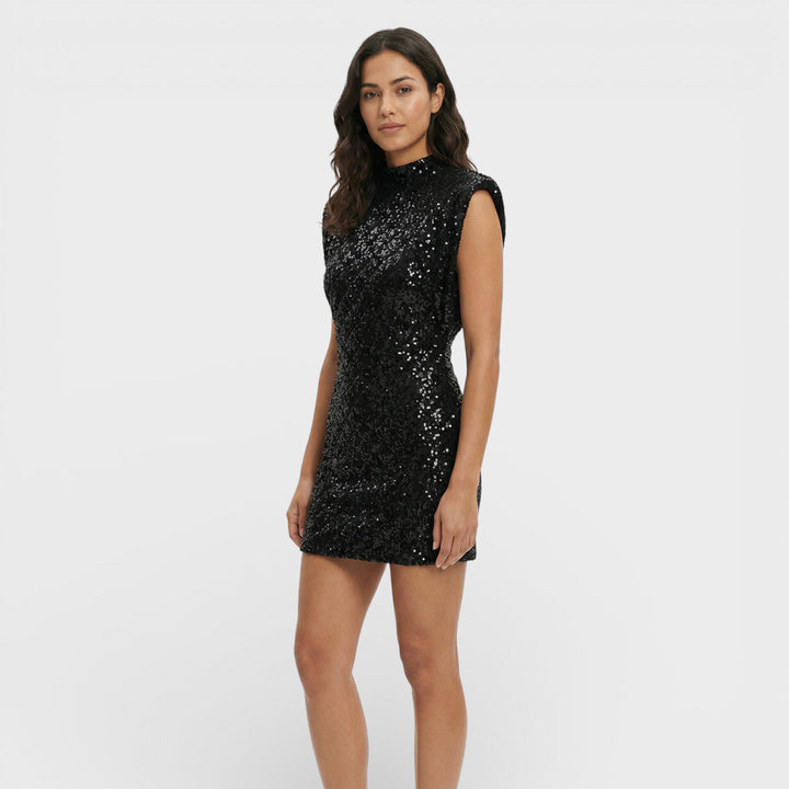 Robe Mini Paillettes Brillante Soirée