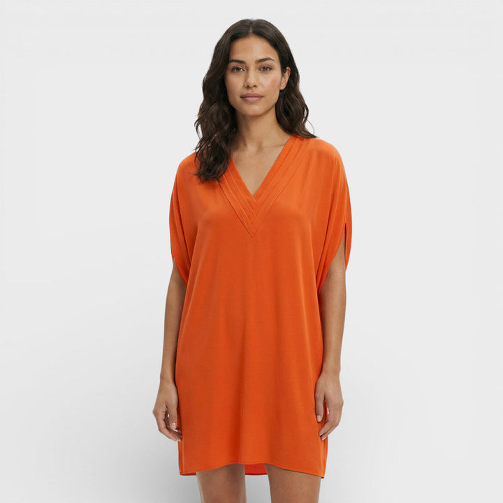 Robe Élégante Manches Ouvertes Femme