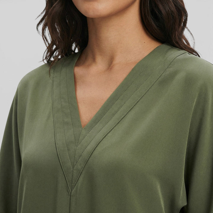 Robe Élégante Manches Ouvertes Femme