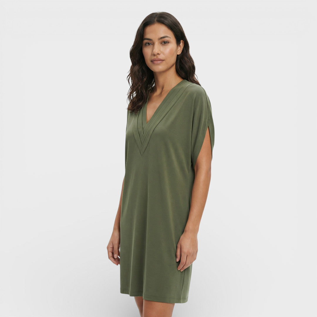 Robe Élégante Manches Ouvertes Femme