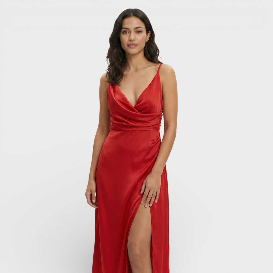 Robe Maxi Croisée Avec Fente