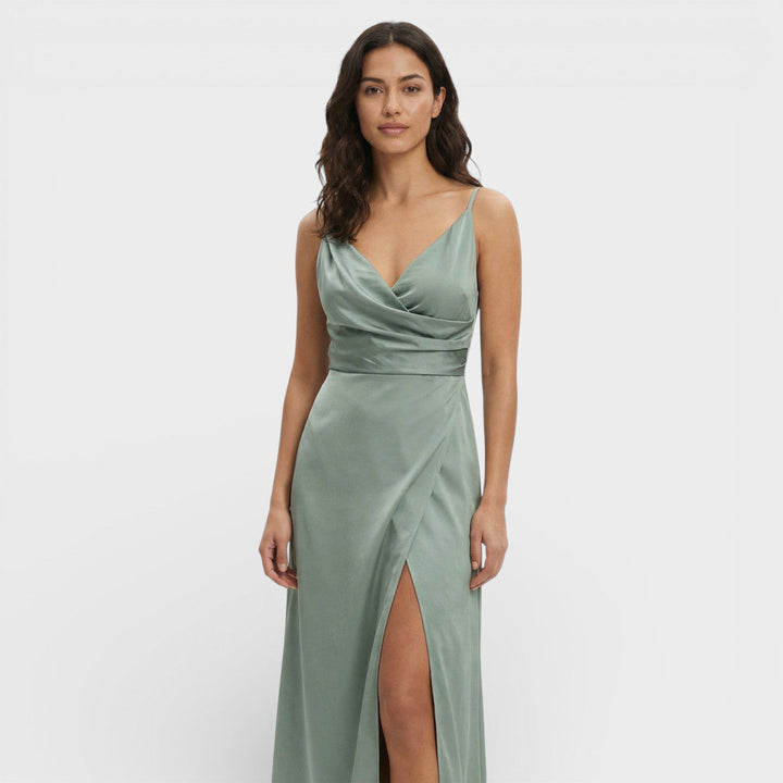 Robe Maxi Croisée Avec Fente