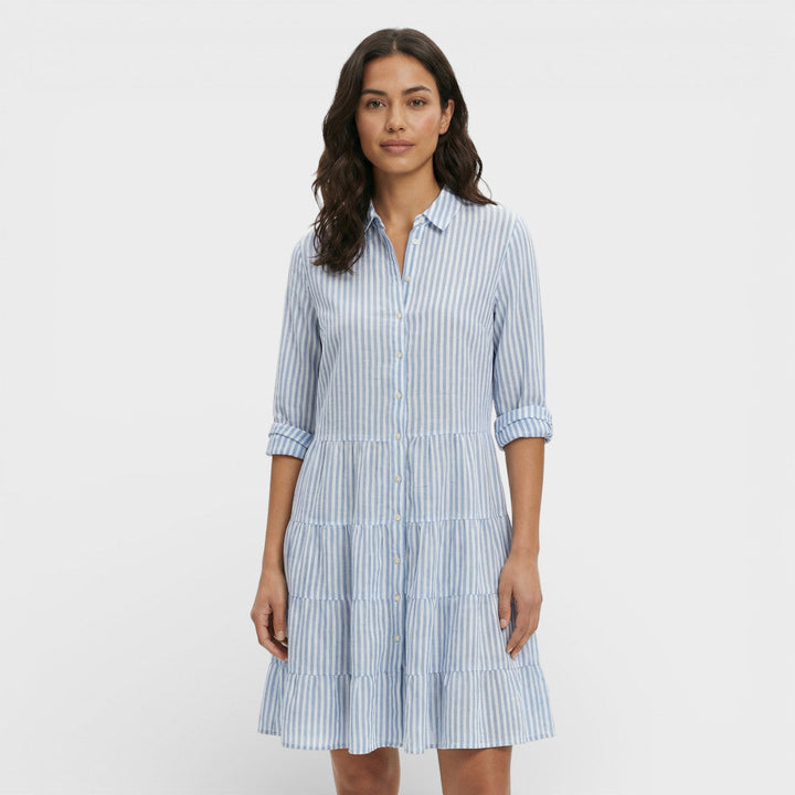Robe Midi Rayures Femme Fluide