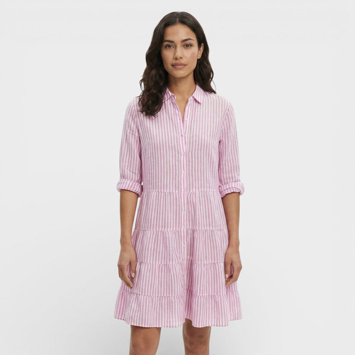 Robe Midi Rayures Femme Fluide