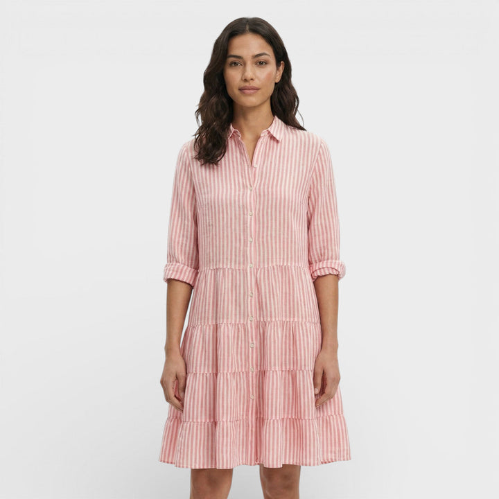 Robe Midi Rayures Femme Fluide