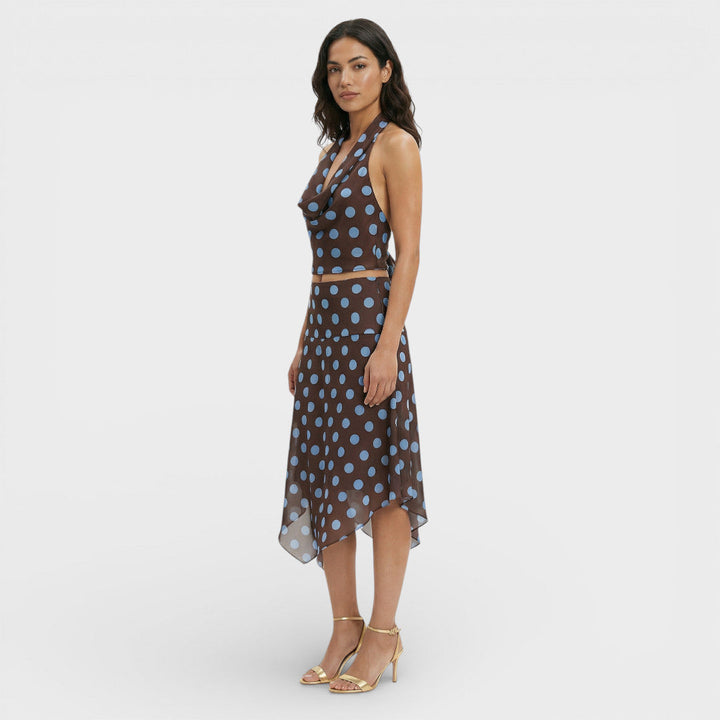 Ensemble Deux Pièces Pois Voile Femme