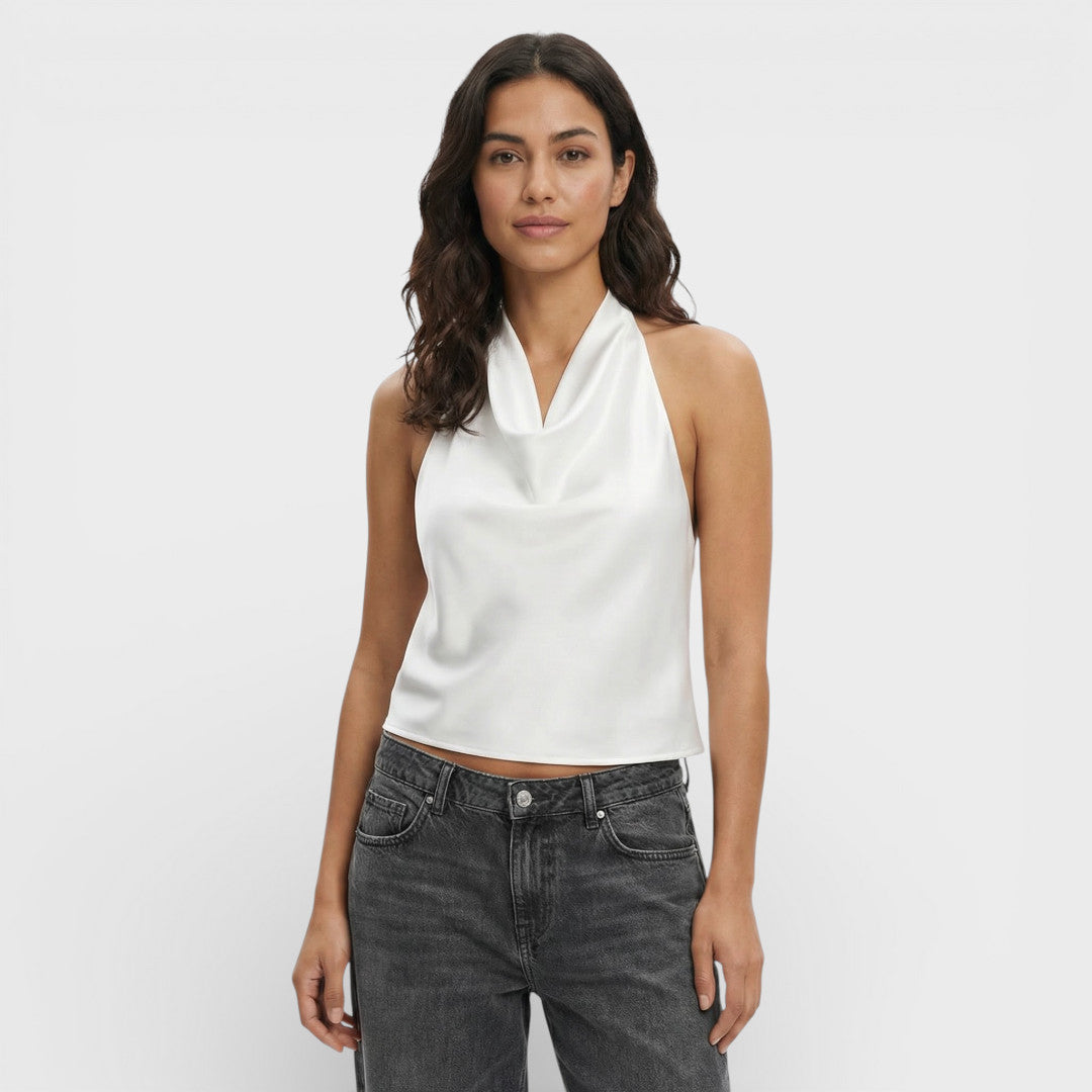 Top Halter Femme Dos Ouvert
