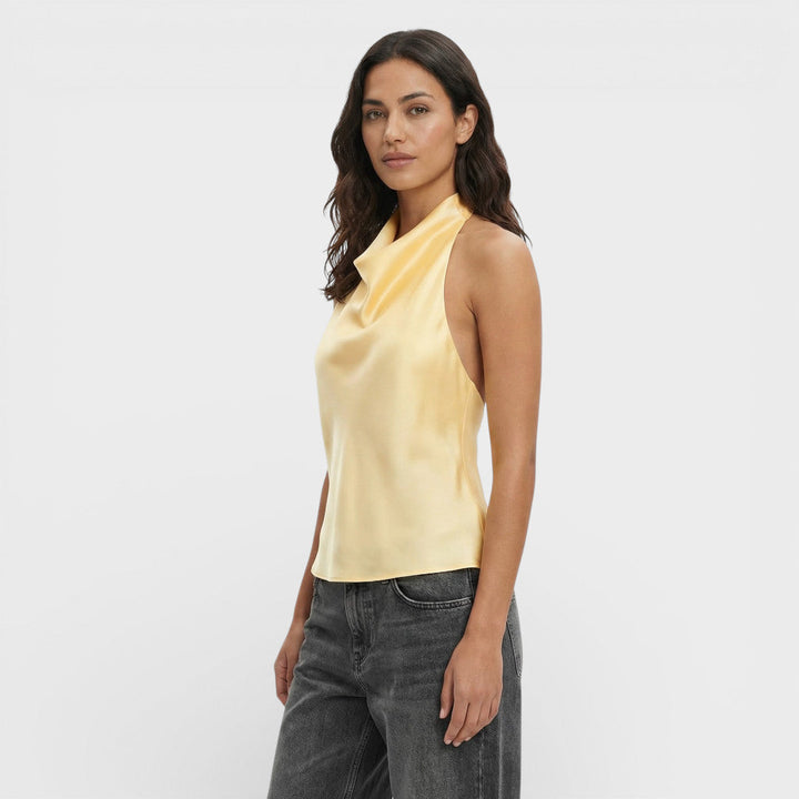 Top Halter Femme Dos Ouvert