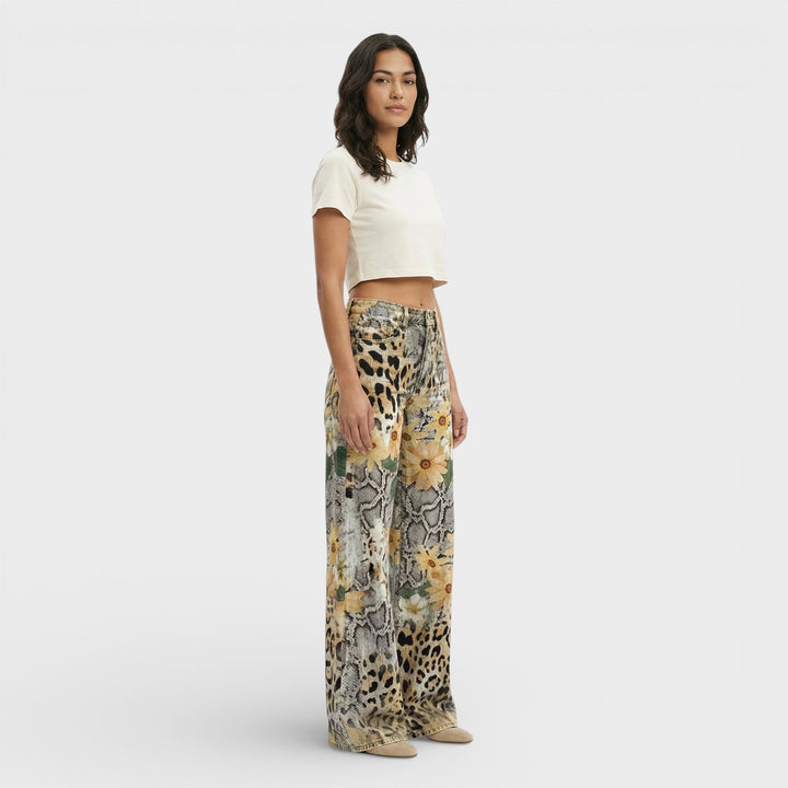 Jean Baggy Jambe Large Femme