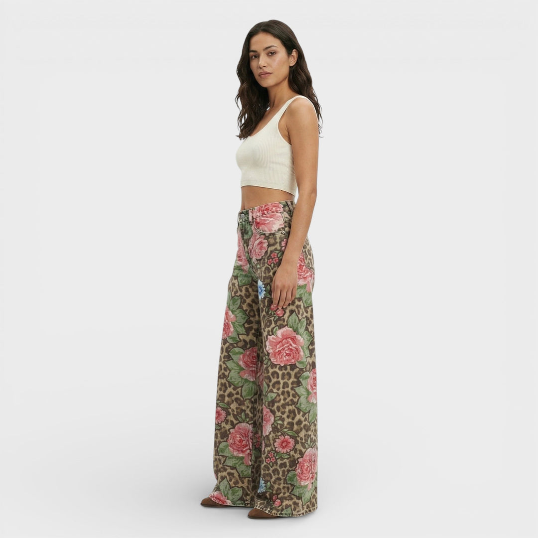 Jean Baggy Jambe Large Femme