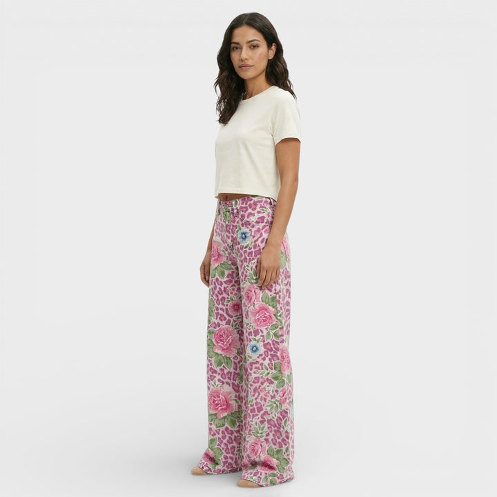 Jean Baggy Jambe Large Femme