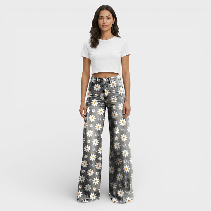 Jean Baggy Jambe Large Femme