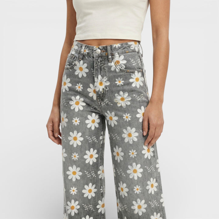 Jean Baggy Jambe Large Femme