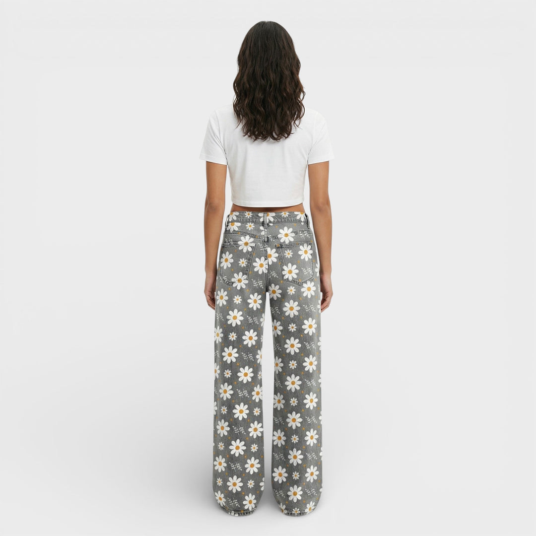 Jean Baggy Jambe Large Femme