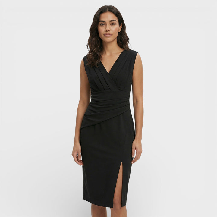 Robe Midi Décolleté V Fente