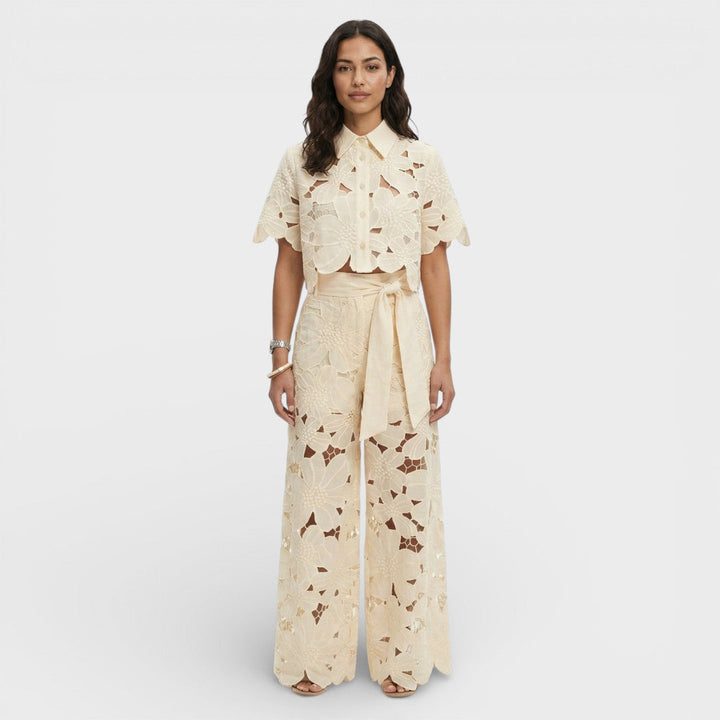 Ensemble Élégant Femme Chemise Pantalon