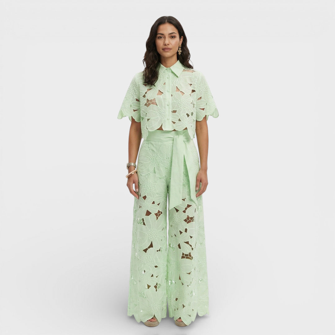 Ensemble Élégant Femme Chemise Pantalon