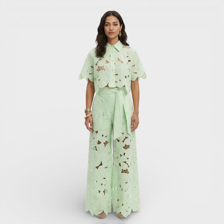 Ensemble Élégant Femme Chemise Pantalon