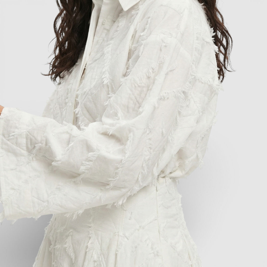 Ensemble Blanc Femme Chemise Jupe