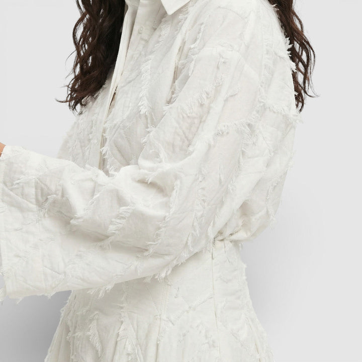 Ensemble Blanc Femme Chemise Jupe