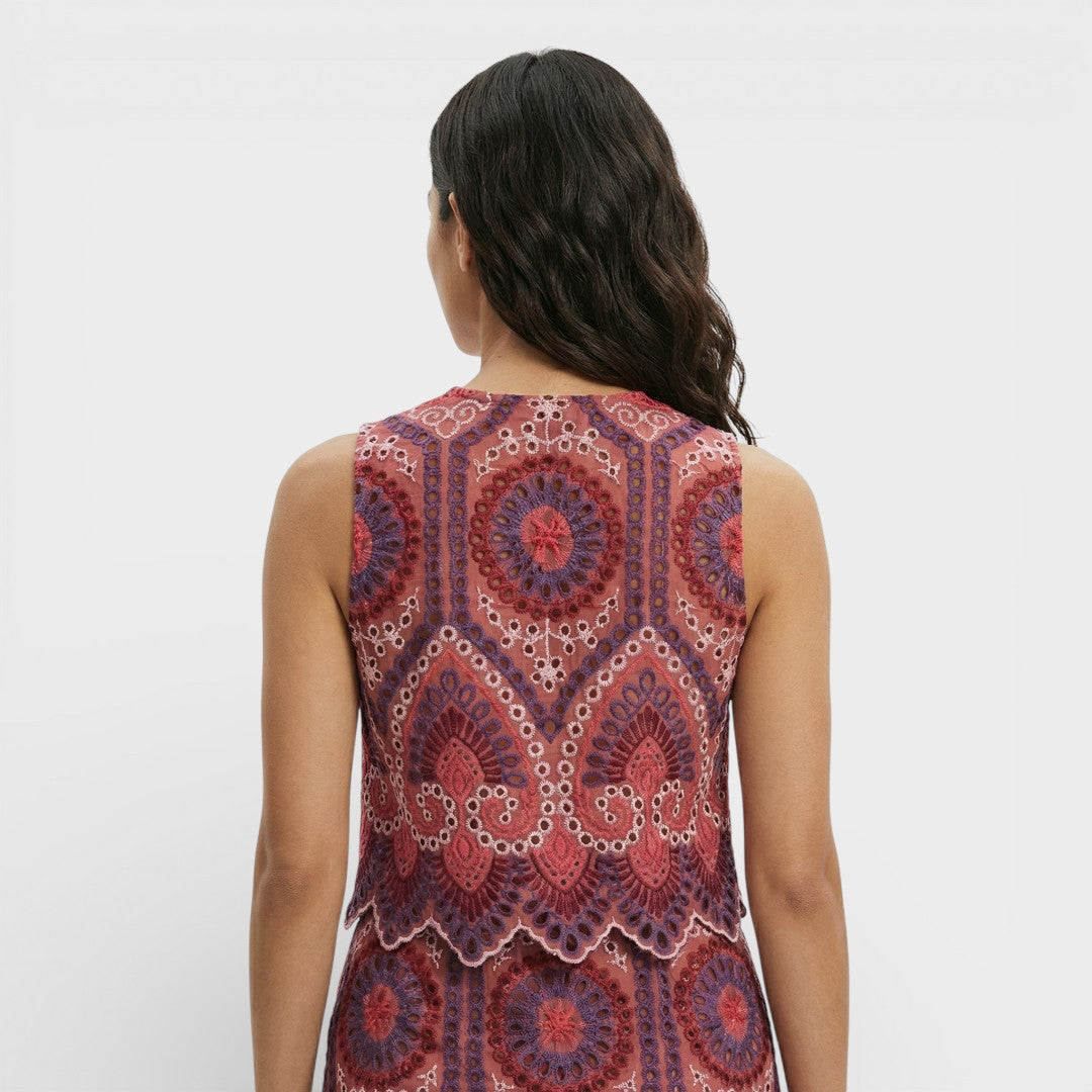 Ensemble Femme Top Sans Manches Jupe