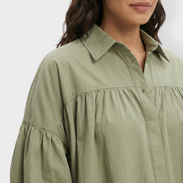 Chemise Oversize Manche Bouffante Femme