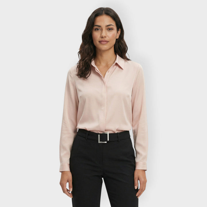 Chemise Blanche Femme Élégante Travail