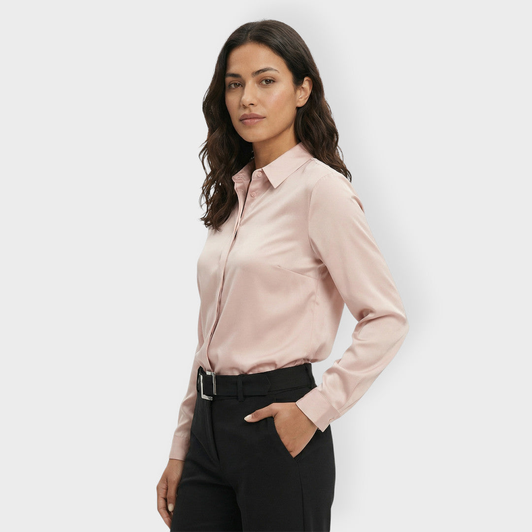 Chemise Blanche Femme Élégante Travail
