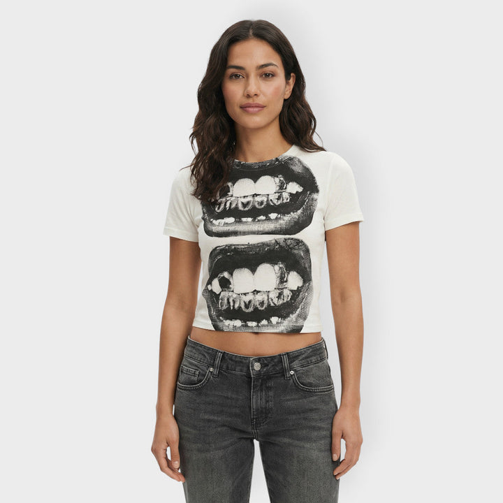 T-shirt Imprimé Manche Courte Femme