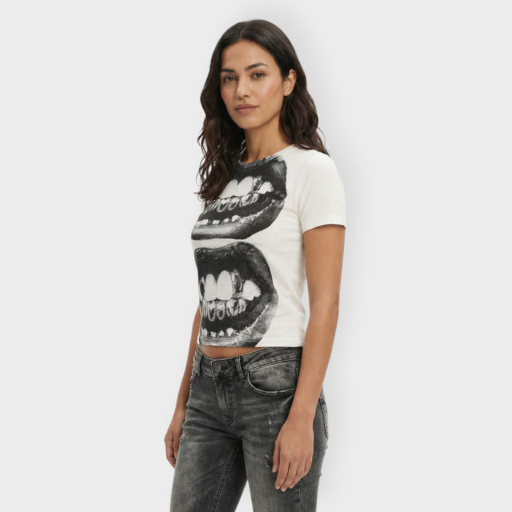 T-shirt Imprimé Manche Courte Femme