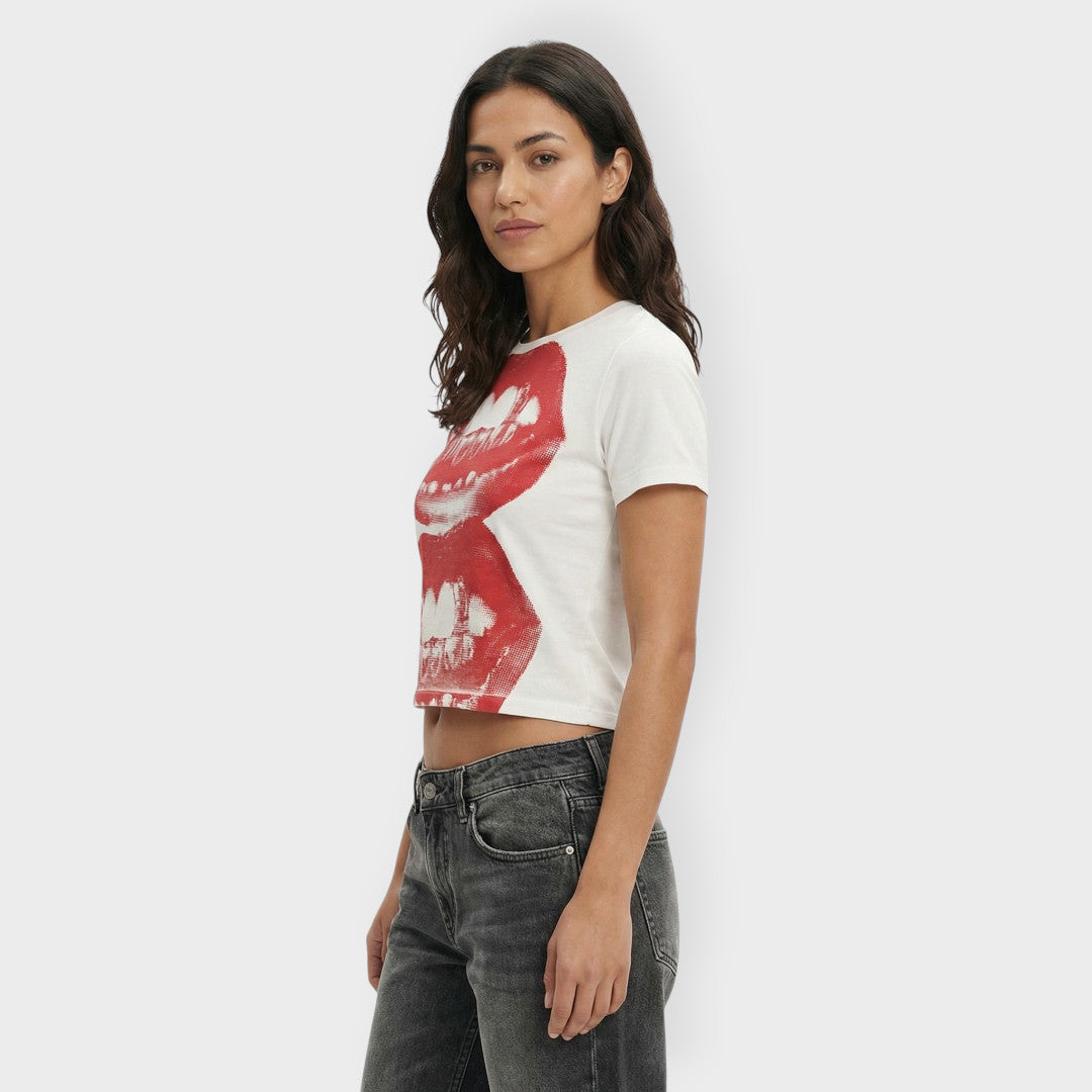 T-shirt Imprimé Manche Courte Femme