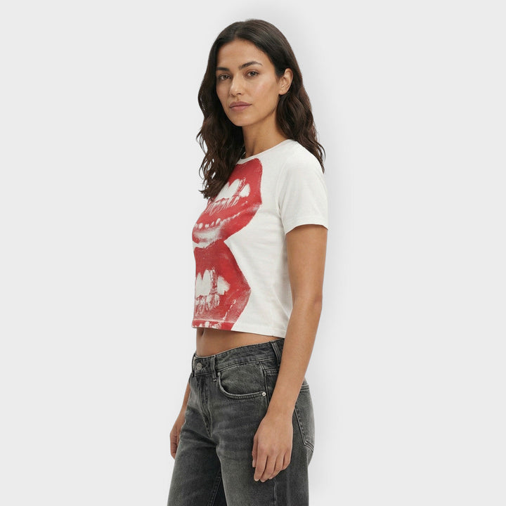 T-shirt Imprimé Manche Courte Femme