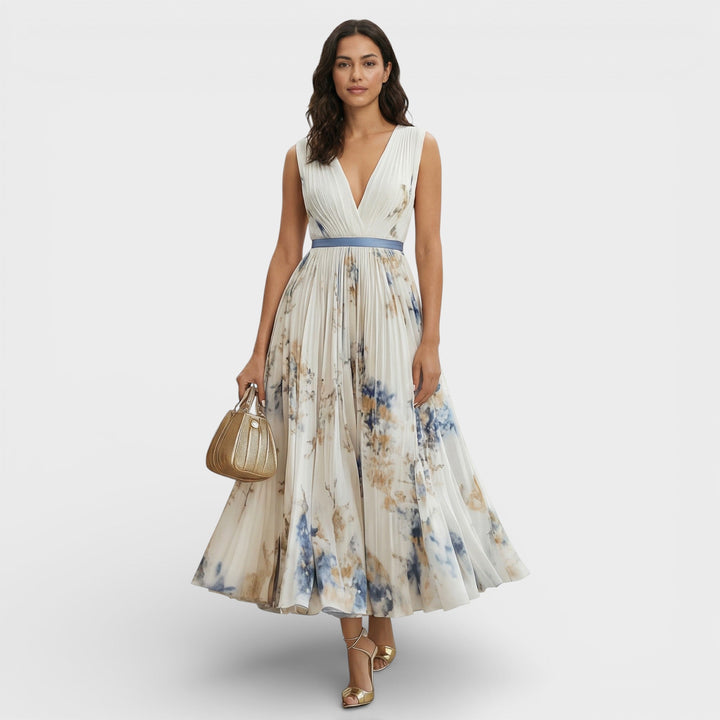 Robe Longue Florale Cérémonie Élégante