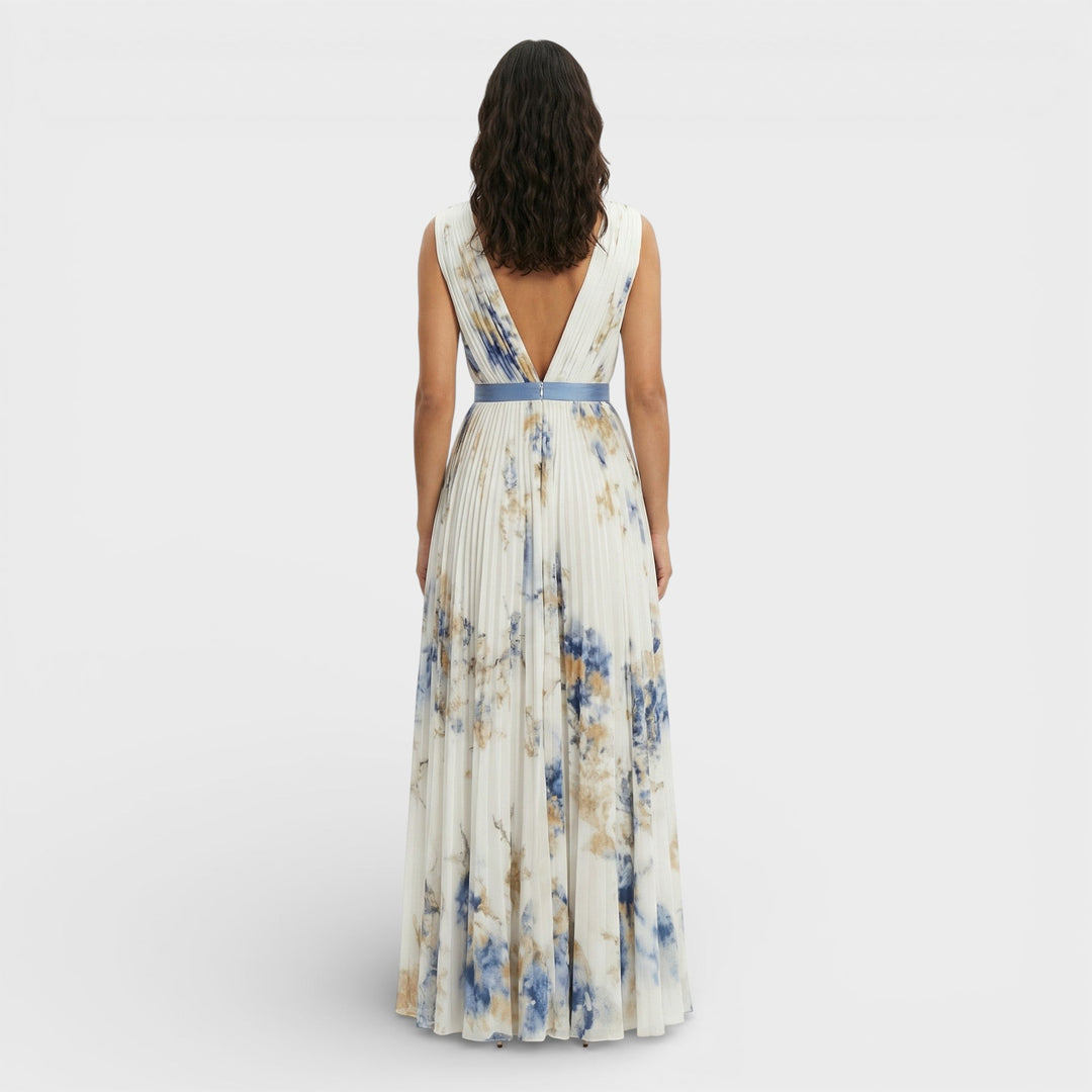 Robe Longue Florale Cérémonie Élégante