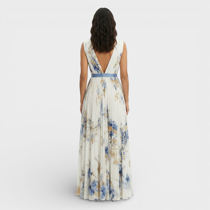 Robe Longue Florale Cérémonie Élégante
